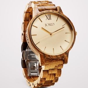 More Zebrawood Champagne Wooden Watch